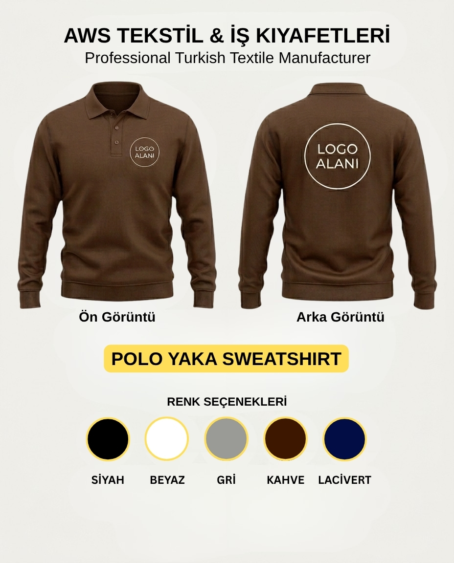 Polo Yaka Sweatshirt